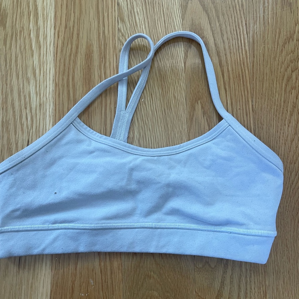 Lululemon white flow y bra